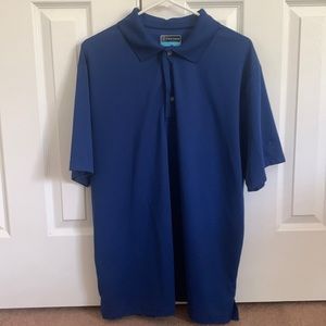Men’s polo/golf shirt; used but excellent condition; ribbed dri fit material